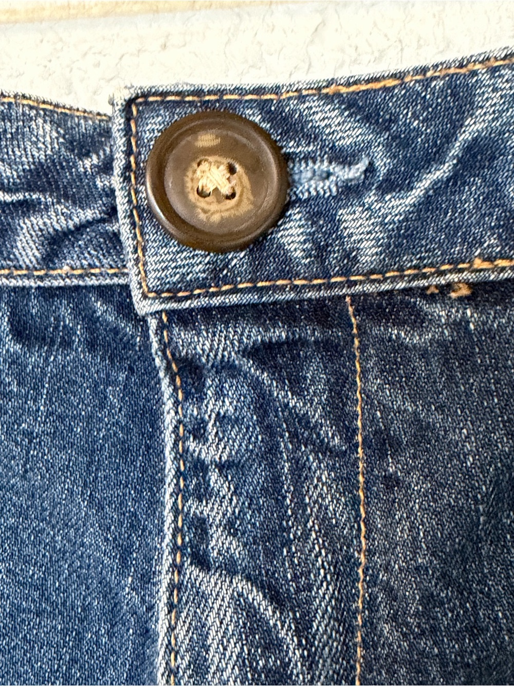 Vintage Gap 1969 Y2K Midi Length Cotton A-Line Denim Jean Skirt Sz 8 - Picture 5 of 14